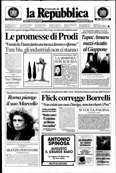 Il lunedì de La repubblica